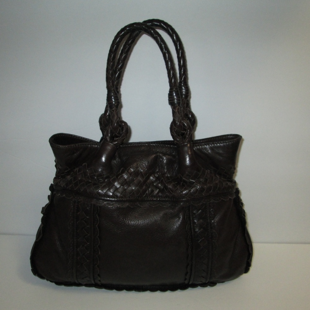 Elliott Lucca Brown Leather Tote - Picture 3 of 8